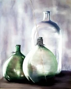 Dames Jeanne, tableau pastel Patricia Roy