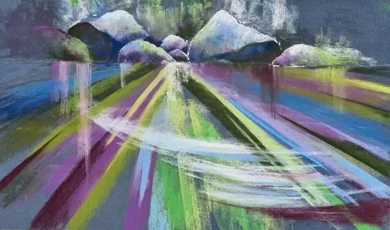 Pastel les rochers Patricia Roy l'Esprit du 24